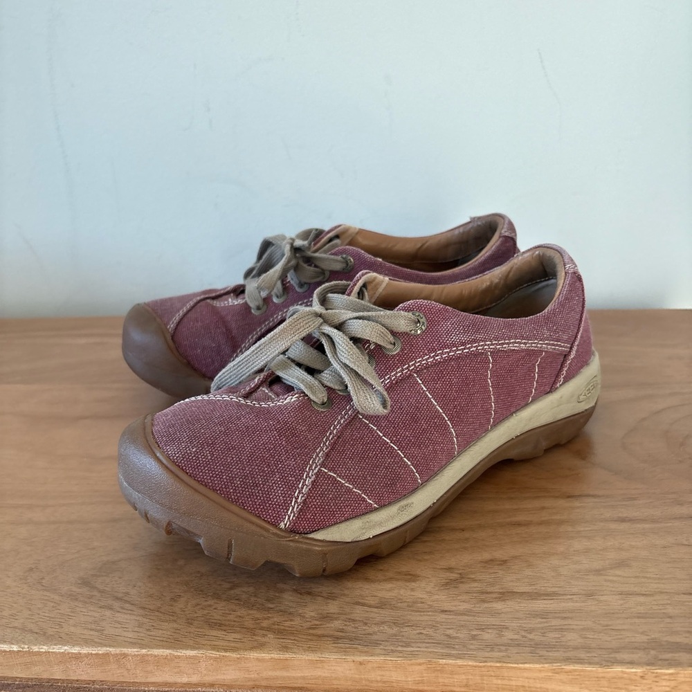 Keen Presidio Canvas B Red Plaza Taupe Women's Size 9 Shoes - Picture 8 of 9